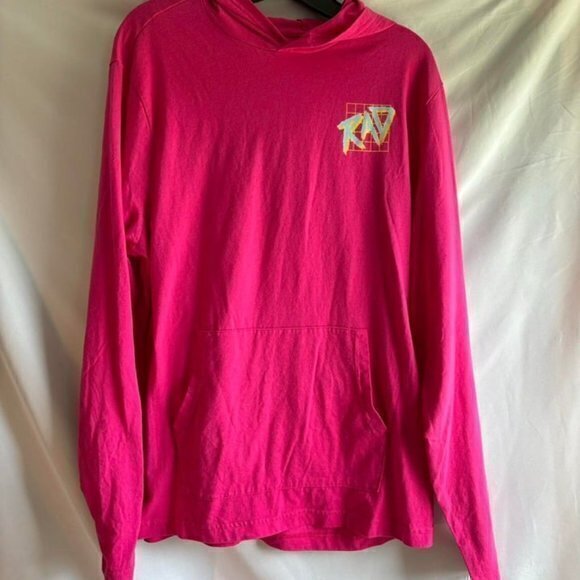 Cabana by Crown Ivy‎ Pink sweatshirt with "RAD" logo on the front SZ L - Picture 1 of 5